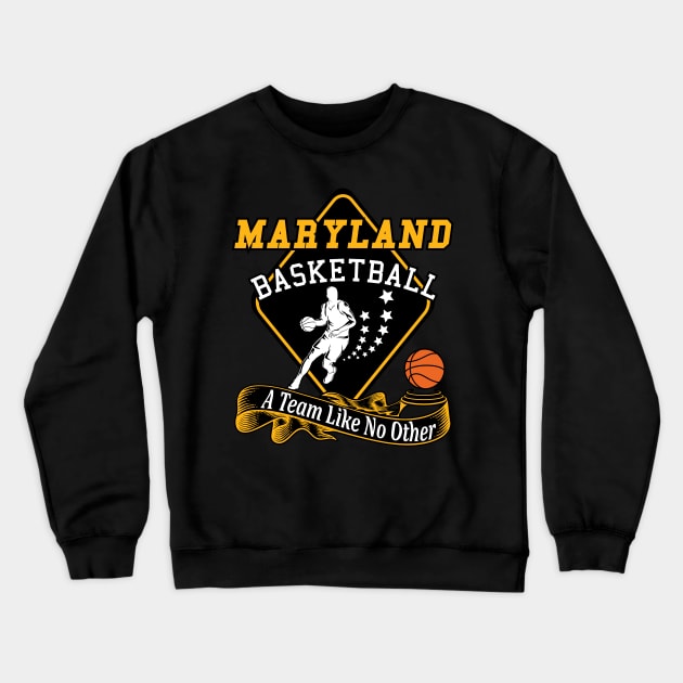 MARYLAND BASKETBALL | 2 sided Crewneck Sweatshirt by VISUALUV